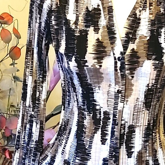 NWOT Women’s Long Sleeve Loose Shirts Pleated Blouses Tops Office Work M 8 10 - Picture 6 of 7